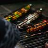 1pc Camping Barbecue BBQ Grilling Basket Charcoal Grill Outdoors Grill Tools Portable Non-Stick Roasting Meat Accessories Picnic