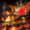 1pc Camping Barbecue BBQ Grilling Basket Charcoal Grill Outdoors Grill Tools Portable Non-Stick Roasting Meat Accessories Picnic