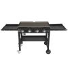 Foldable 4-Burner Flat Top Gas Griddle Cooking Station,