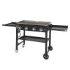 Foldable 4-Burner Flat Top Gas Griddle Cooking Station,