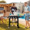 Foldable 3-Burner Flat Top Gas Griddle Cooking Station