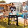 Foldable 2-Burner Flat Top Gas Griddle Cooking Station