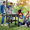 Foldable 2-Burner Flat Top Gas Griddle Cooking Station