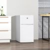 Double Door Mini Fridge with Freezer, 3.2 Cu.Ft Compact Refrigerator